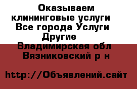 Оказываем клининговые услуги! - Все города Услуги » Другие   . Владимирская обл.,Вязниковский р-н